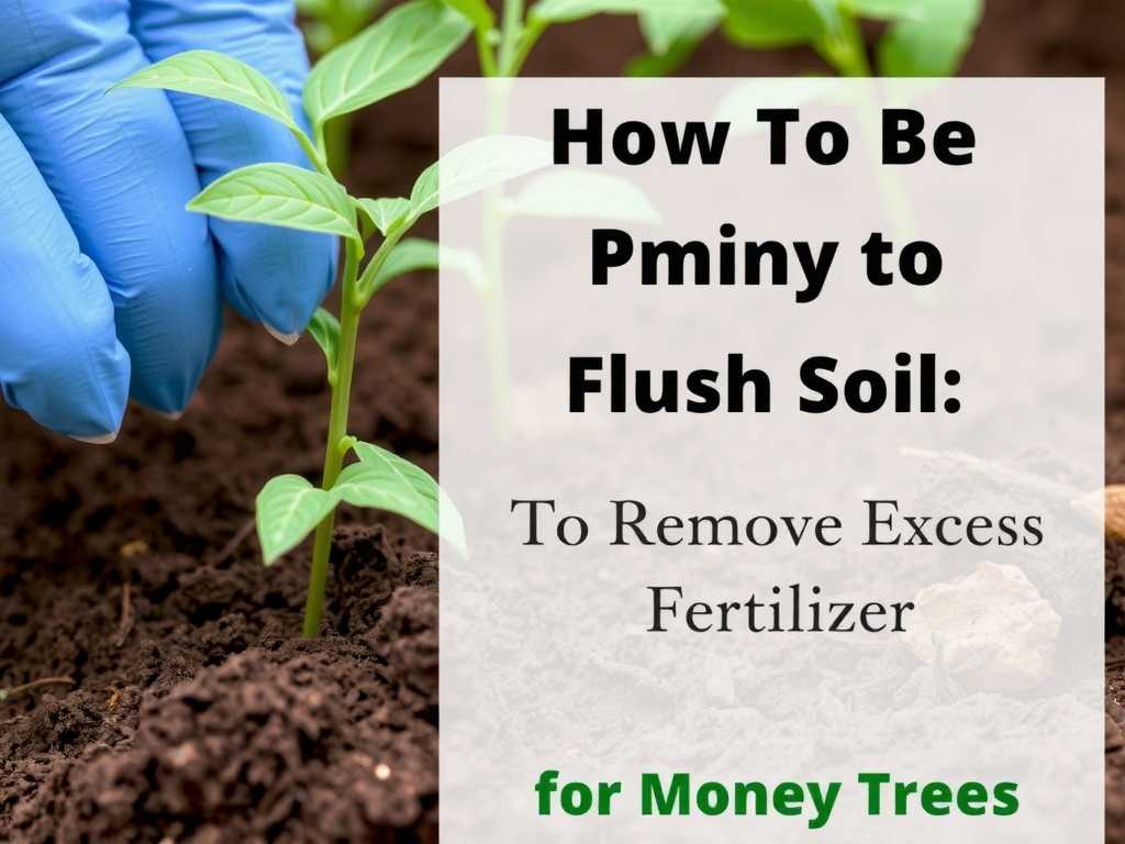 How to Flush Soil to Remove Excess Fertilizer for Money Trees