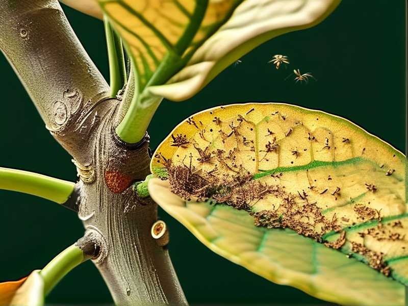 How to Remove Pest Debris From Money Tree Leaf Joints